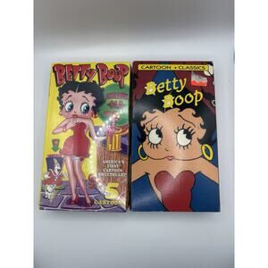Lot of 2 Betty Boop Cartoon Classics VHS Tapes